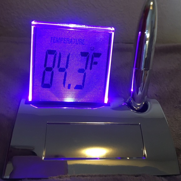 Things Remembered Lighted Touch Clock - Picture 2 of 4